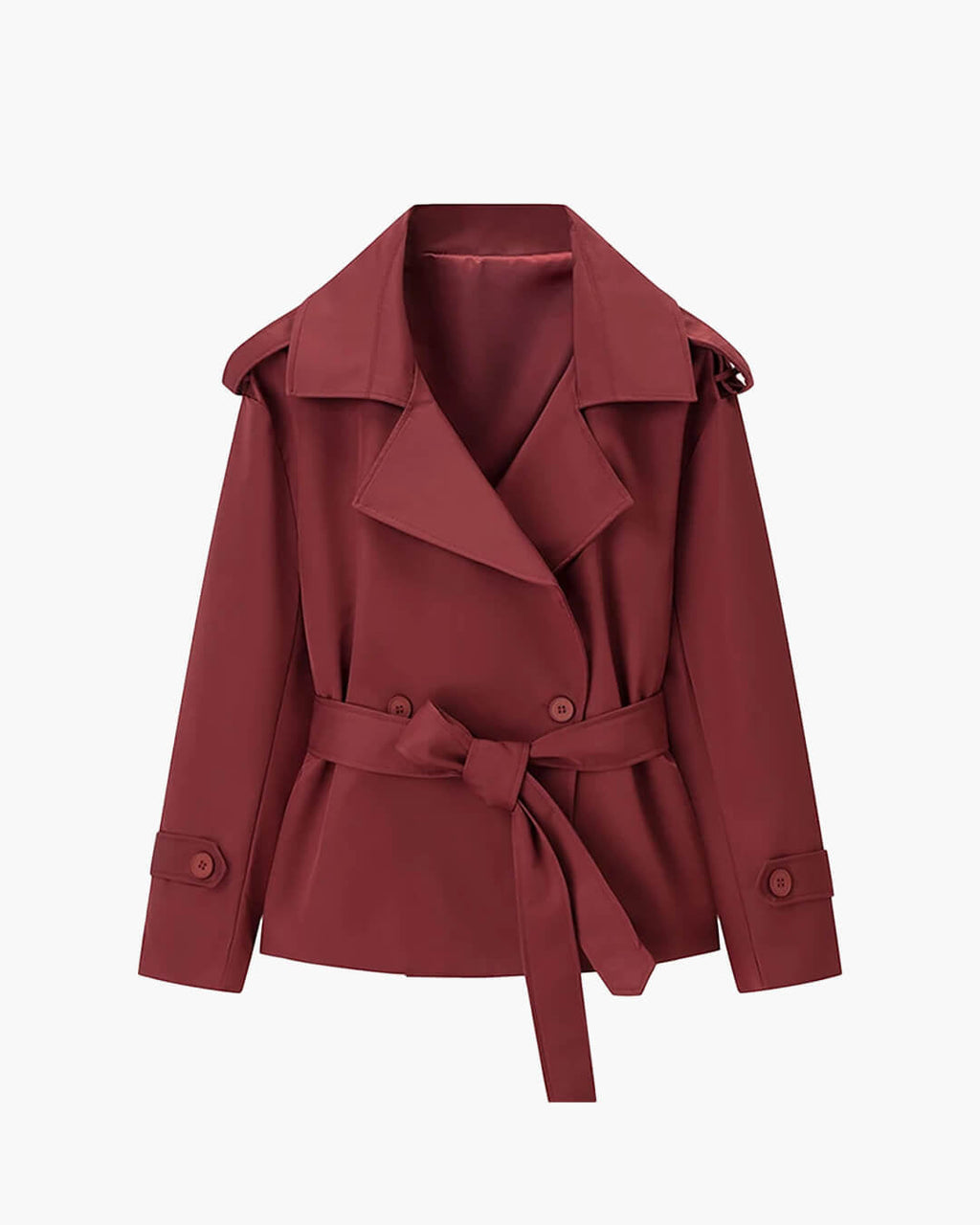 Dorothy Lace Up Short Trench Coat