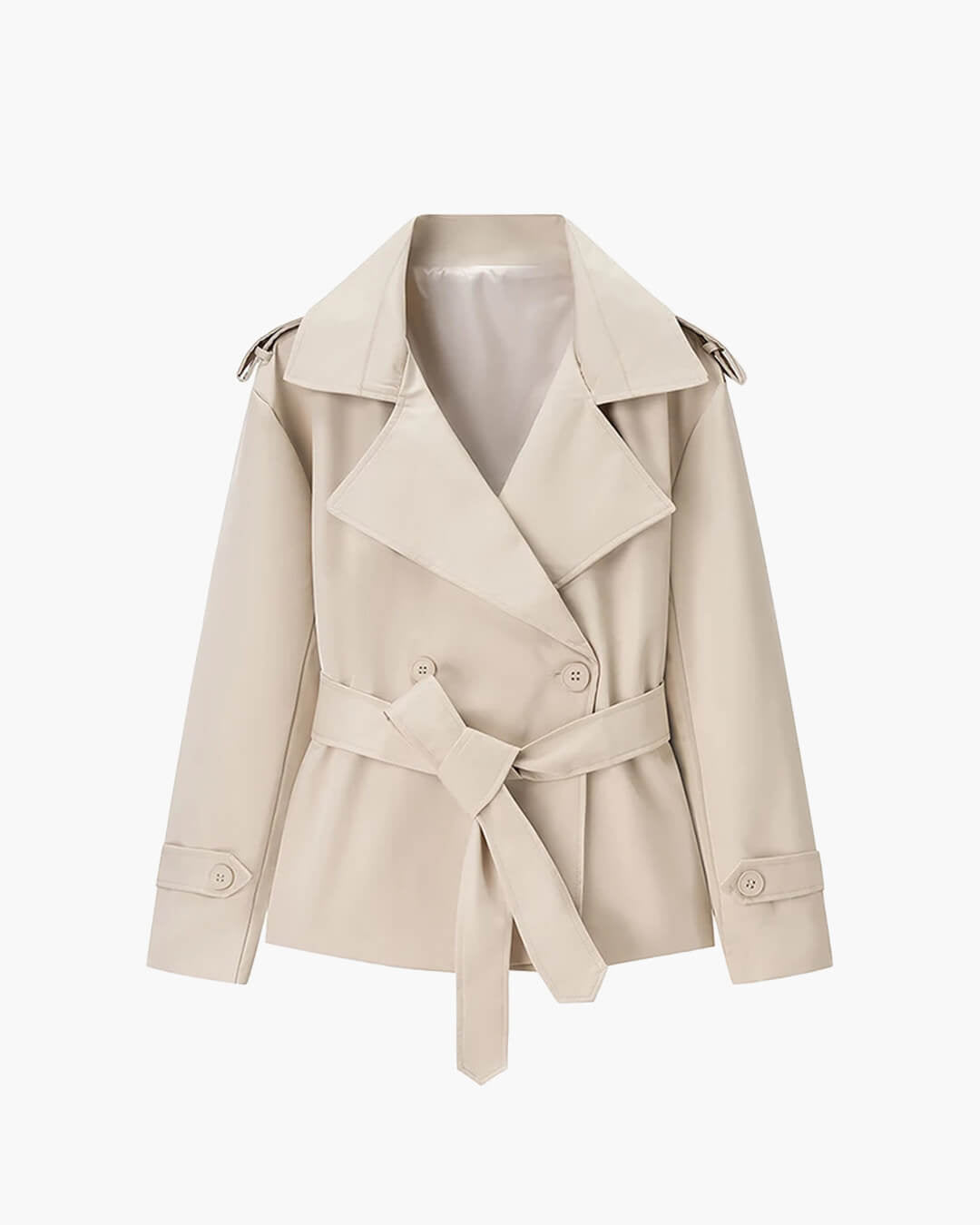 Dorothy Lace Up Short Trench Coat