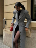 Aediva Cinched Waist Long Coat