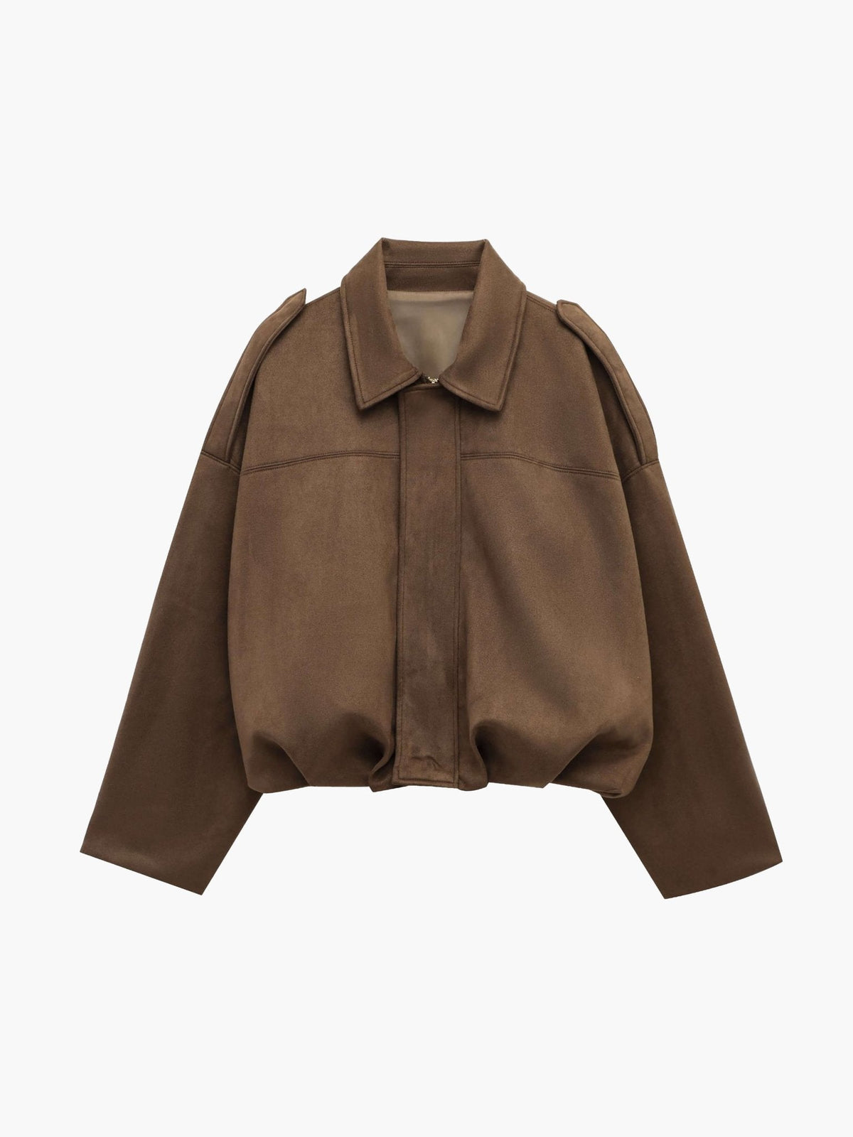 Katherine Suede Bomber Jacket
