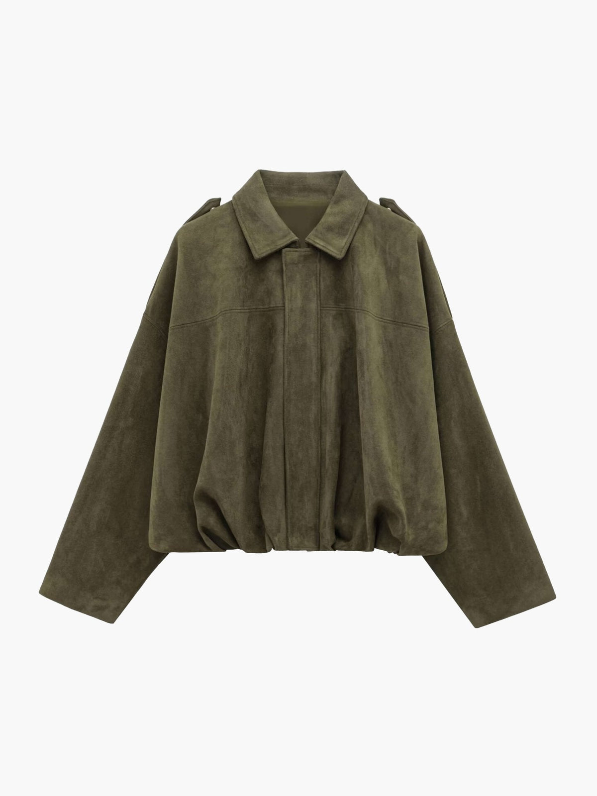 Katherine Suede Bomber Jacket