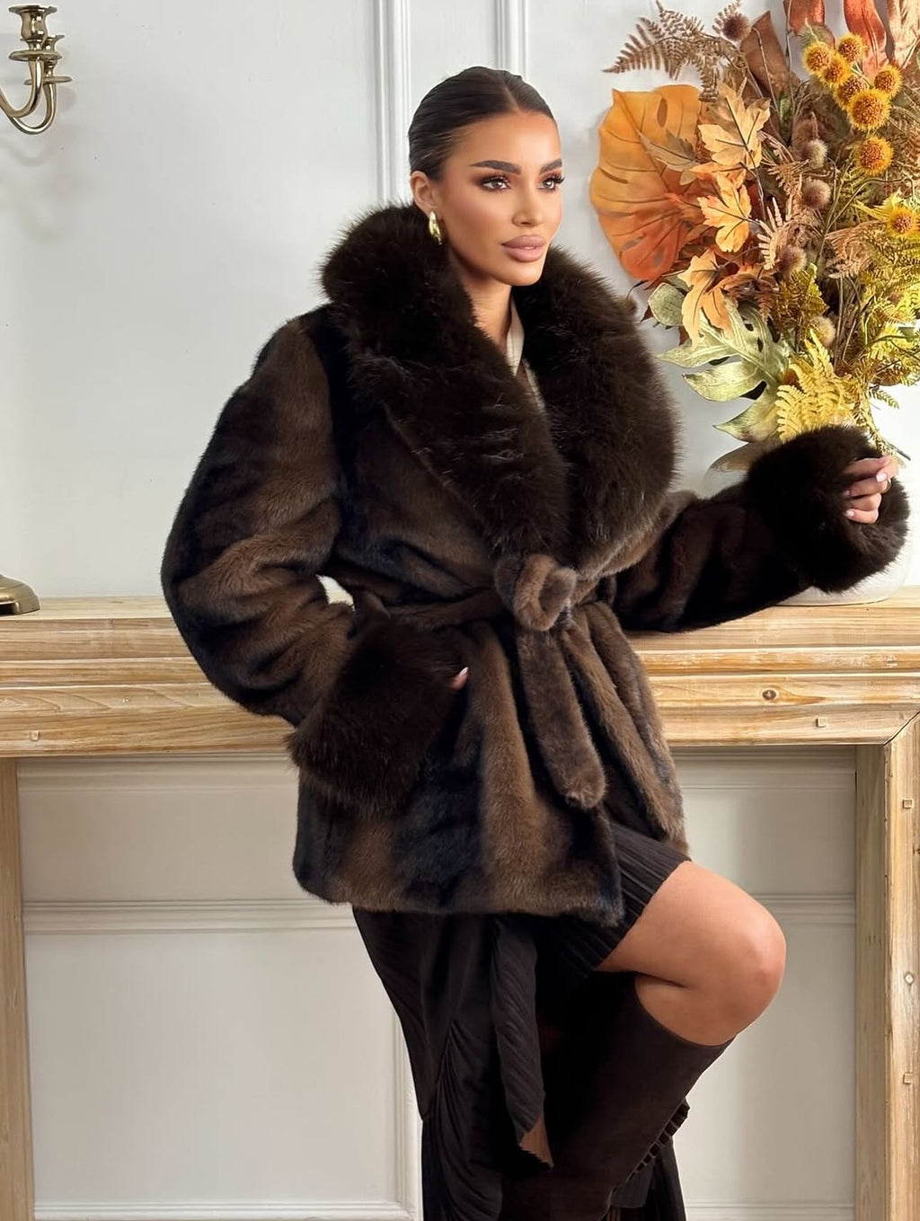 Louise Faux Fur Coat