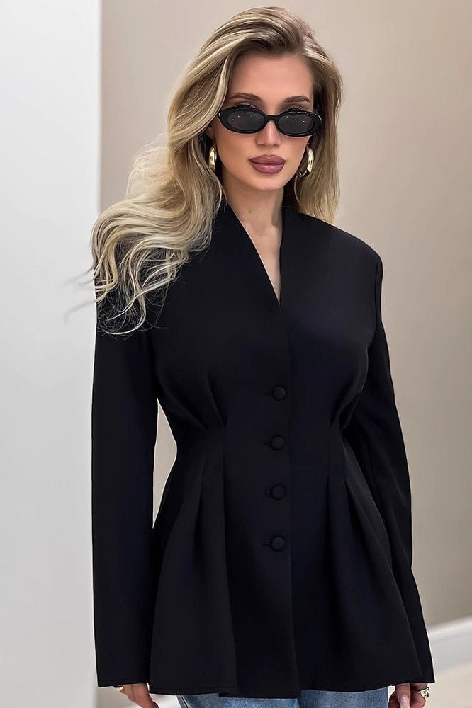 Margarita Pleated Blazer