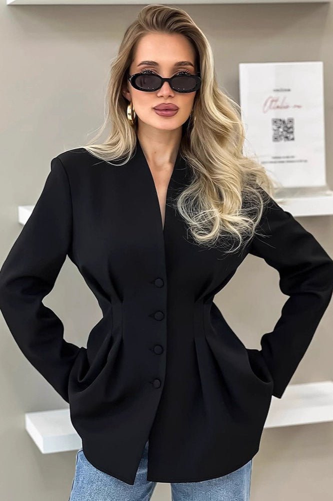 Margarita Pleated Blazer