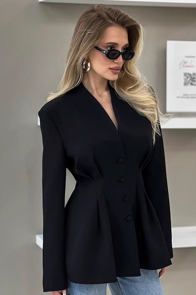 Margarita Pleated Blazer