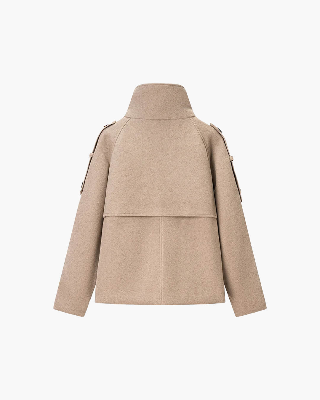 Rhea Stand Collar Breasted Coat