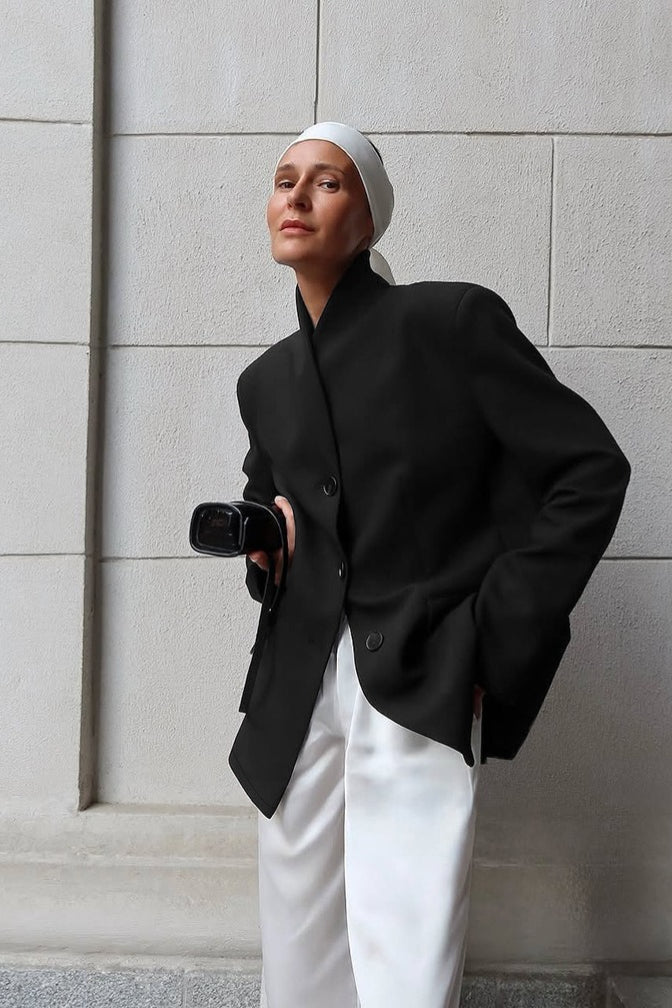 Roxie Stand Collar Blazer