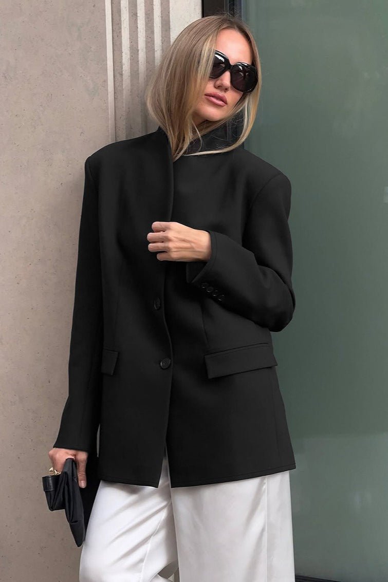 Roxie Stand Collar Blazer