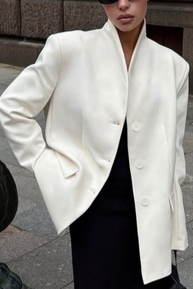 Roxie Stand Collar Blazer