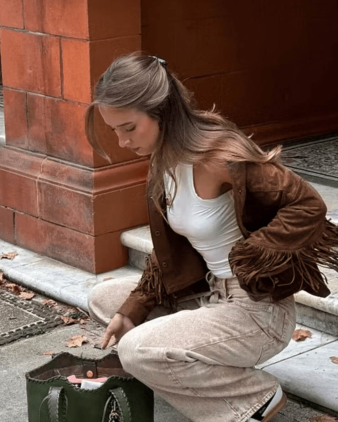 Sophia Tassel Suede Jacket