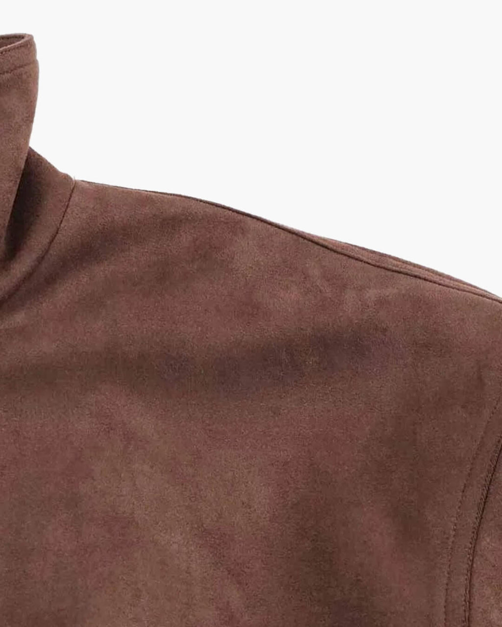 Viona Stand Collar Suede Jacket