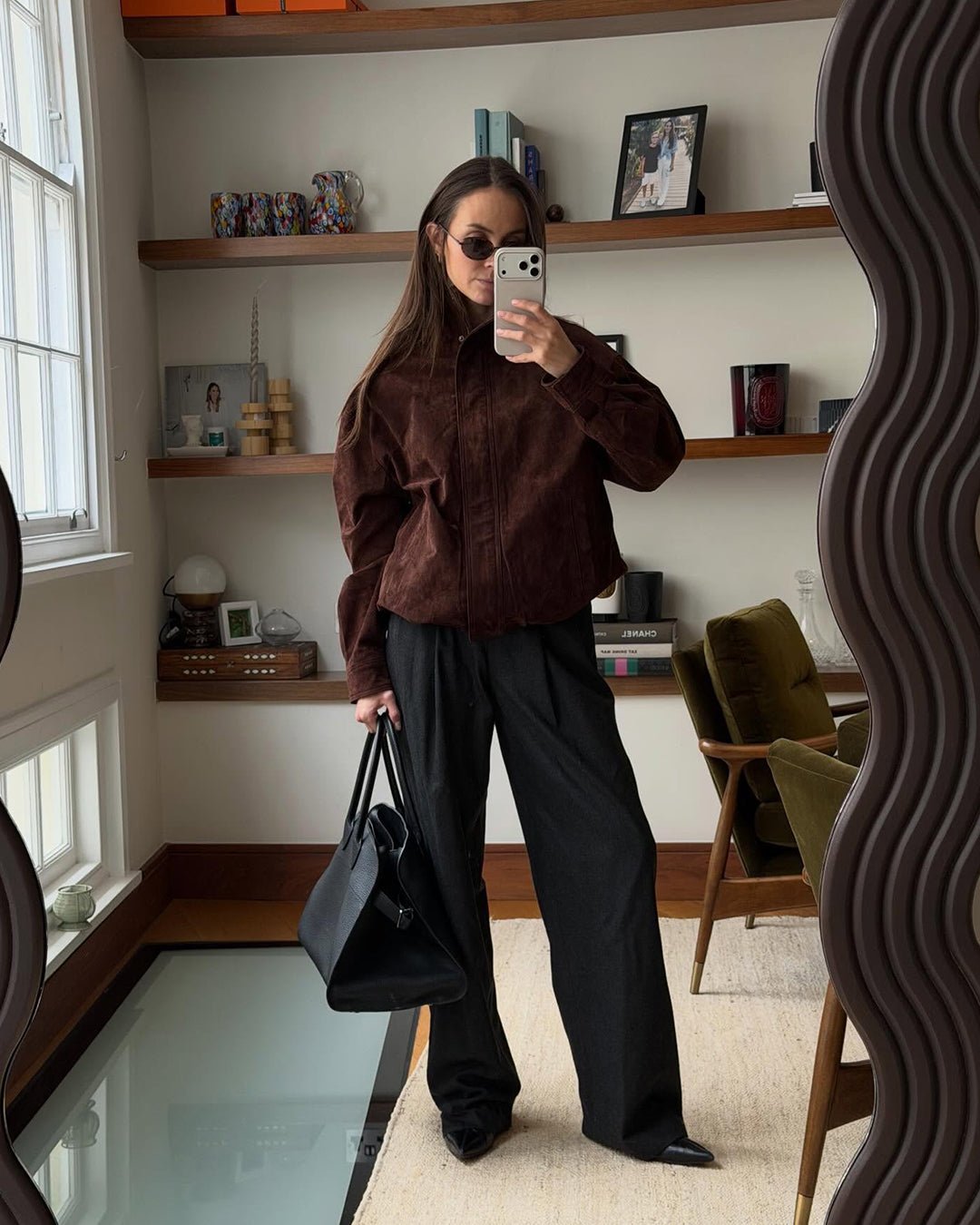 Viona Dik Yaka Süet Ceket