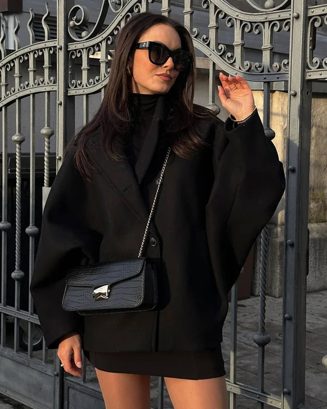 Yalena Collared Loose Coat
