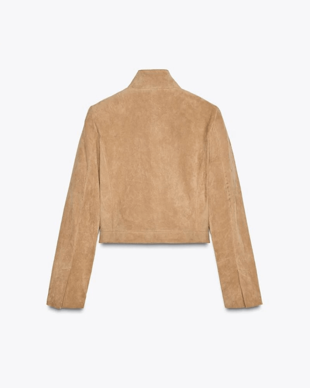 Yza Suede Cropped Bomber Jacket