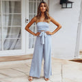 Regina Strapless Straight Jumpsuits