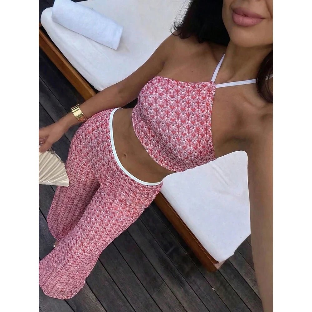 Natalie High-Neck Three-Piece Bikini Set