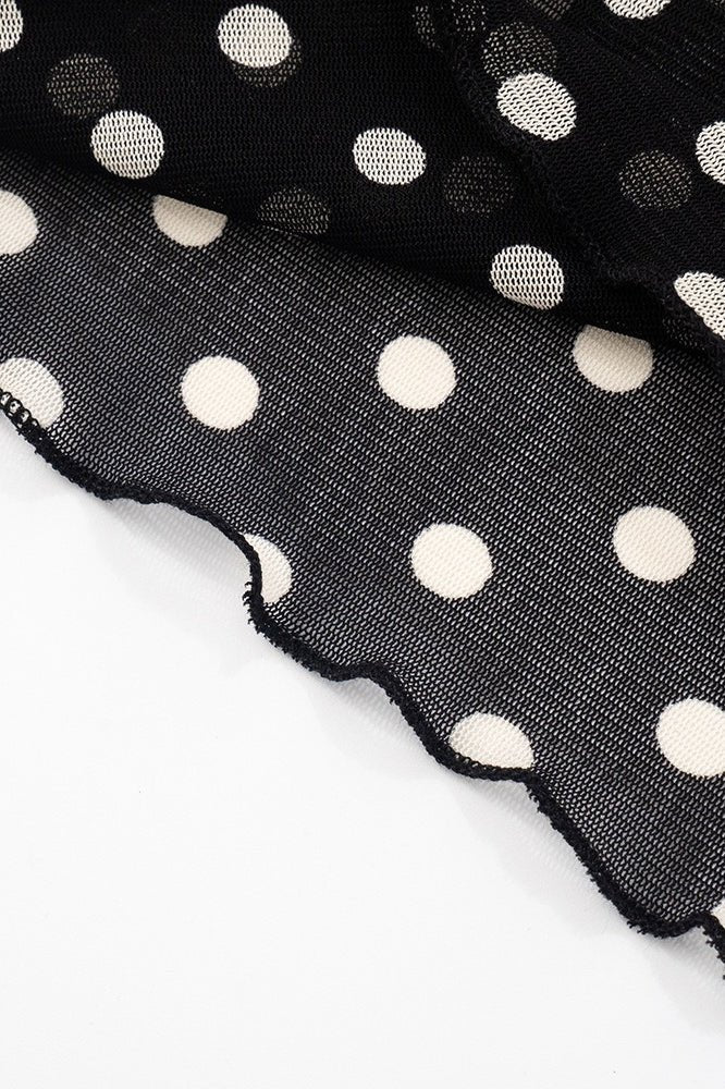 Caitriona Polka Dot One-Shoulder Set