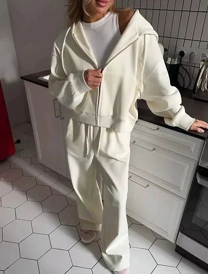 Cecilia Oversize Kapüşonlu Sweatshirt 2 Parça Takımı