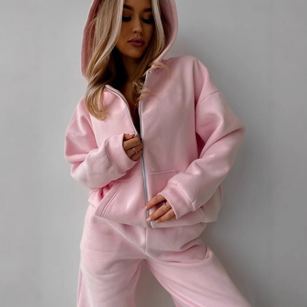Cecilia Oversize Kapüşonlu Sweatshirt 2 Parça Takımı