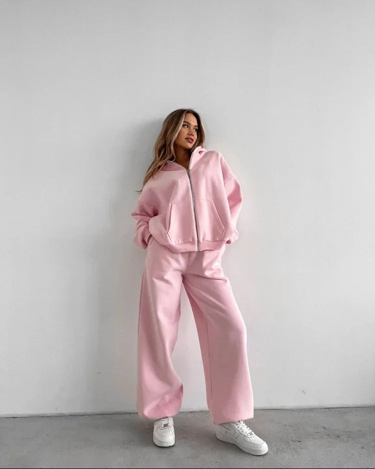 Cecilia Oversize Kapüşonlu Sweatshirt 2 Parça Takımı