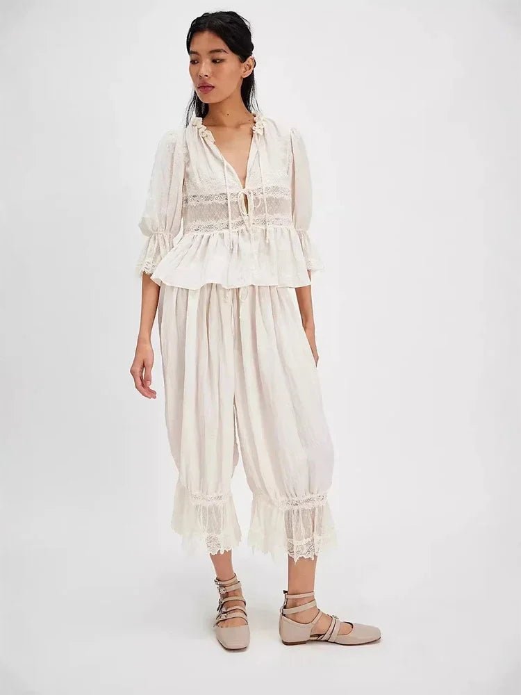 Sophia Lace Lantern Suit