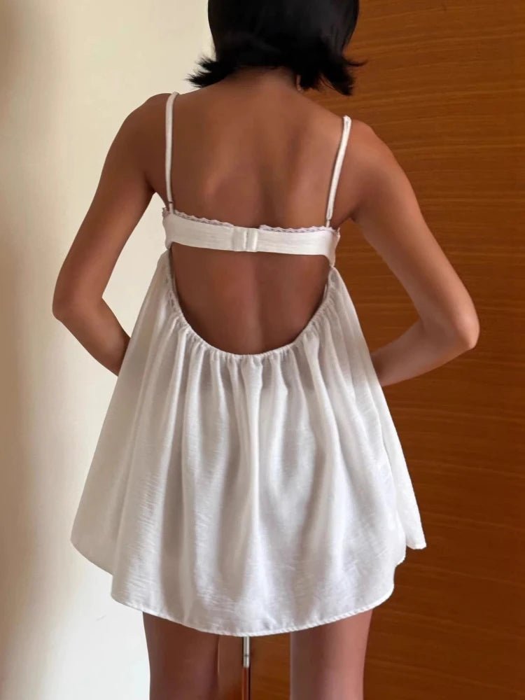 Sophia Lace Trim Babydoll Short Set