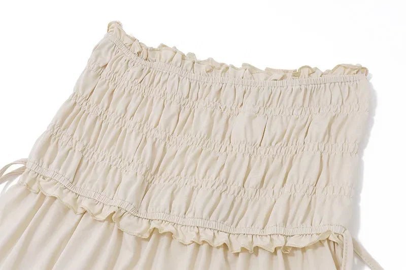 Zendaya Ruffled Crop Top Maxi Skirt Set