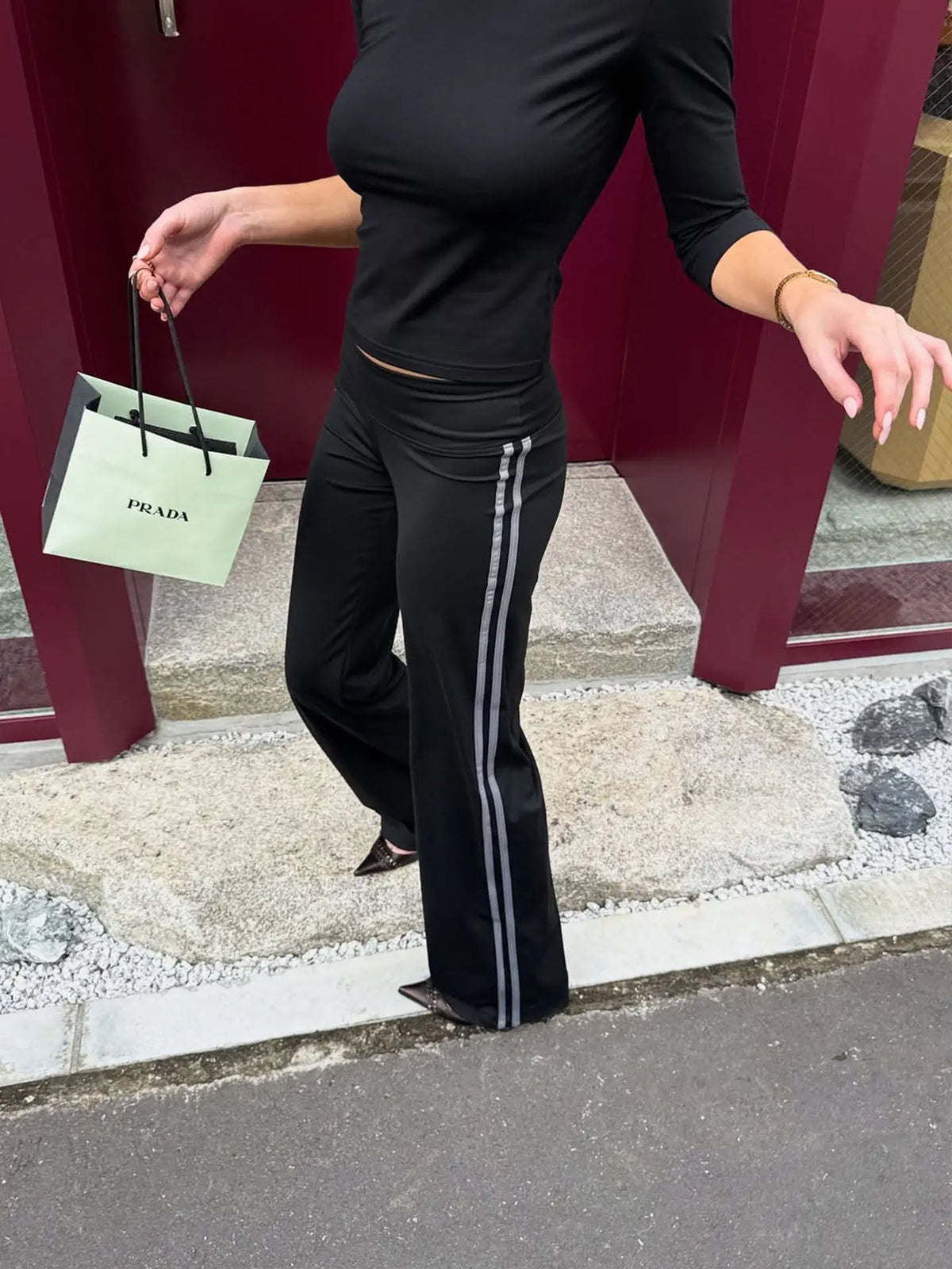 Charis Düşük Bel Geniş Paçalı Yoga Pantolonu