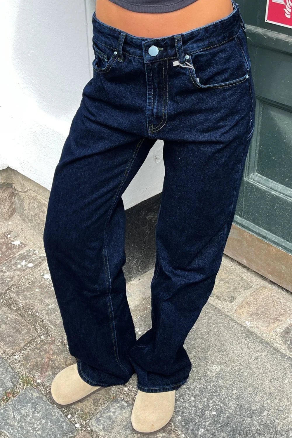 Charlize Star Patchwork Renk Bloklu Kot Pantolon