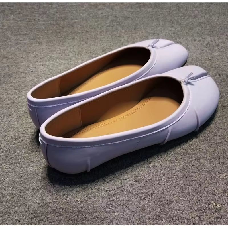 Bianca Split-Toe Leather Mules