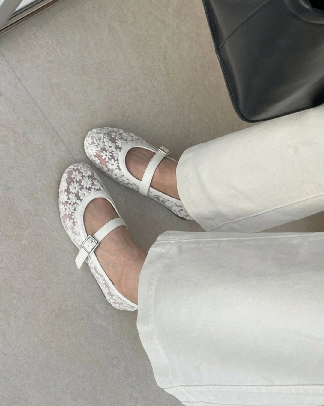 Helen Mesh Mary Jane Babet Ayakkabıları