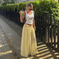 Iris A-Line Lace-Up Skirt