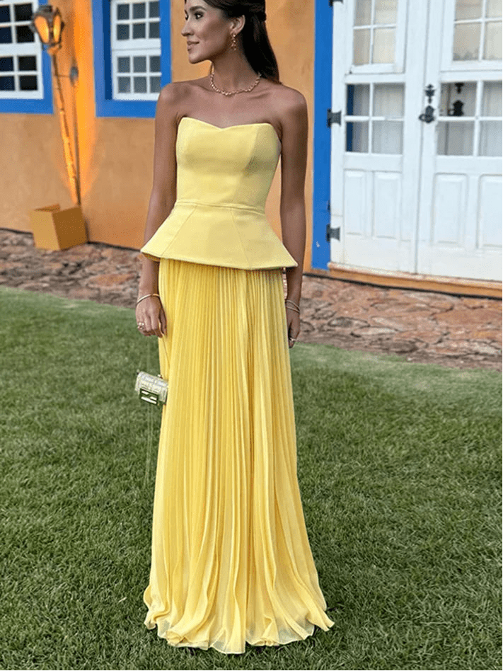Sophia Pileli Yazlık Etek Takımı