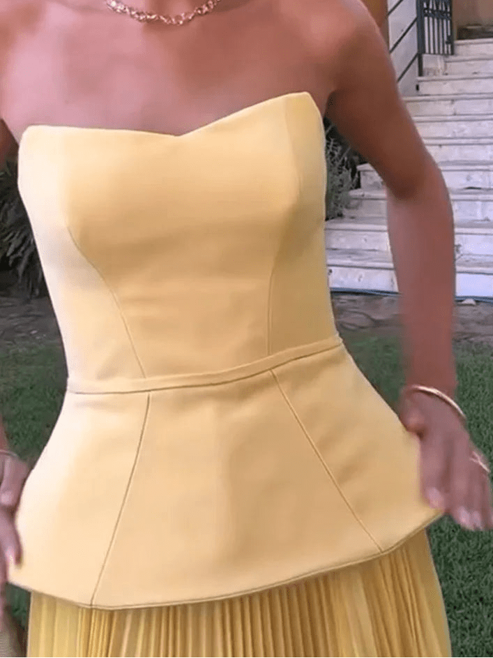 Sophia Pleated Summer Skirt Set