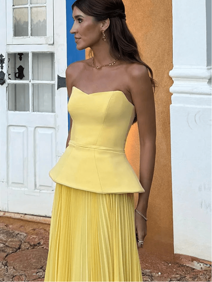 Sophia Pleated Summer Skirt Set