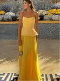 Sophia Pleated Summer Skirt Set