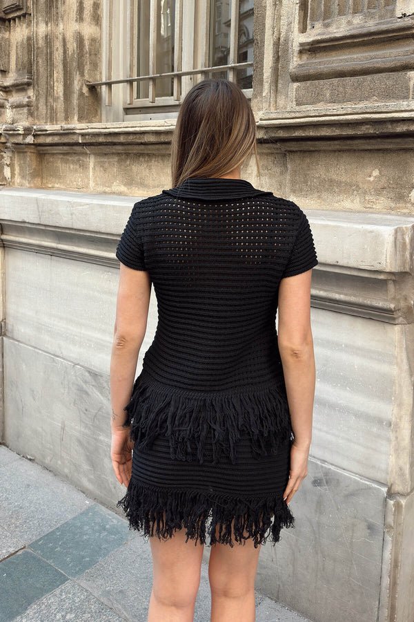 Beatrice Knitted Tassel Skirt Set