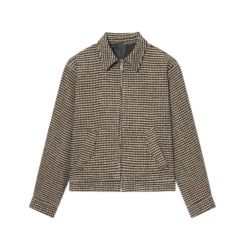 Leah Houndstooth Padded Suit Set
