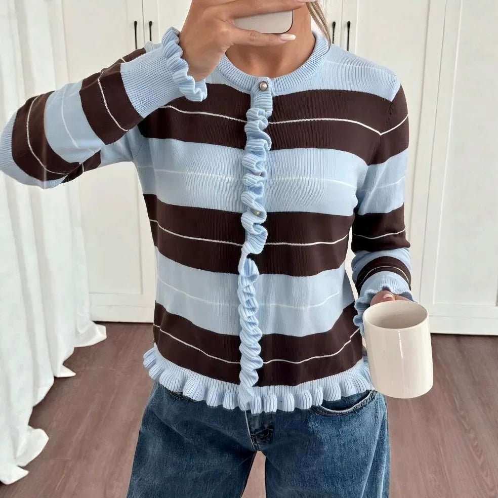 Melissa Striped Knit Pullover