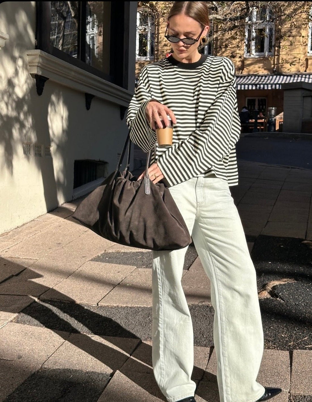 Vivien Striped Oversized Knit Sweater