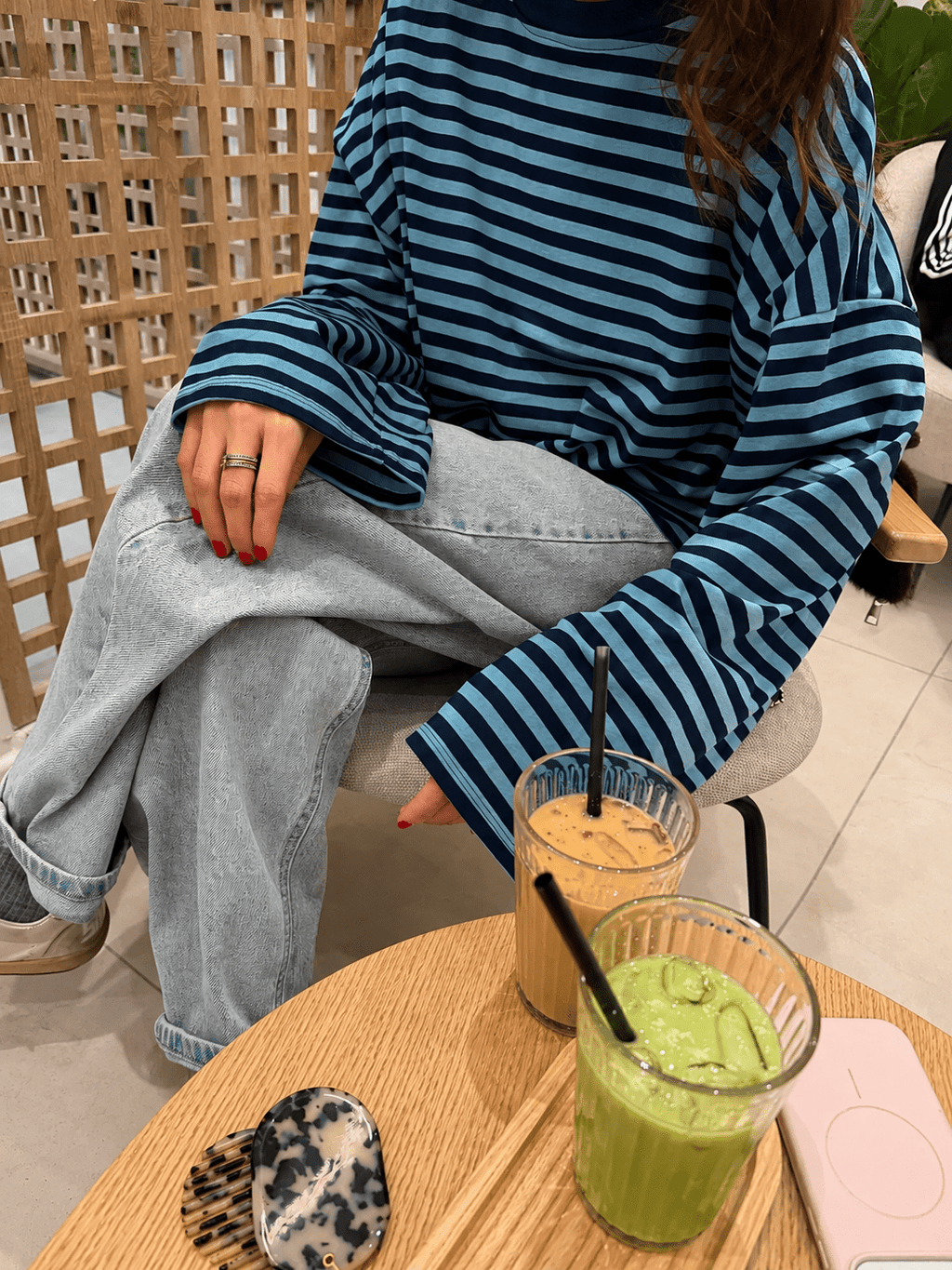 Vivien Striped Oversized Knit Sweater