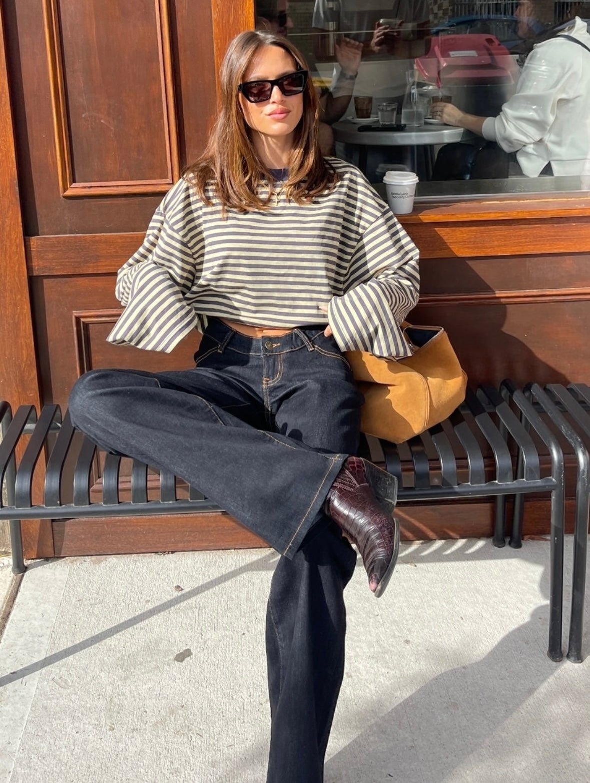 Vivien Striped Oversized Knit Sweater