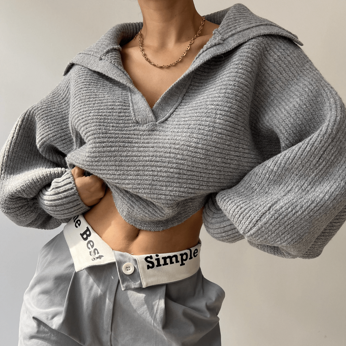 Kath Oversized Knit Sweater
