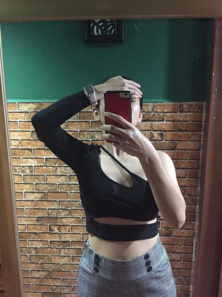 Celeste Asimetrik Kesimli Crop Top