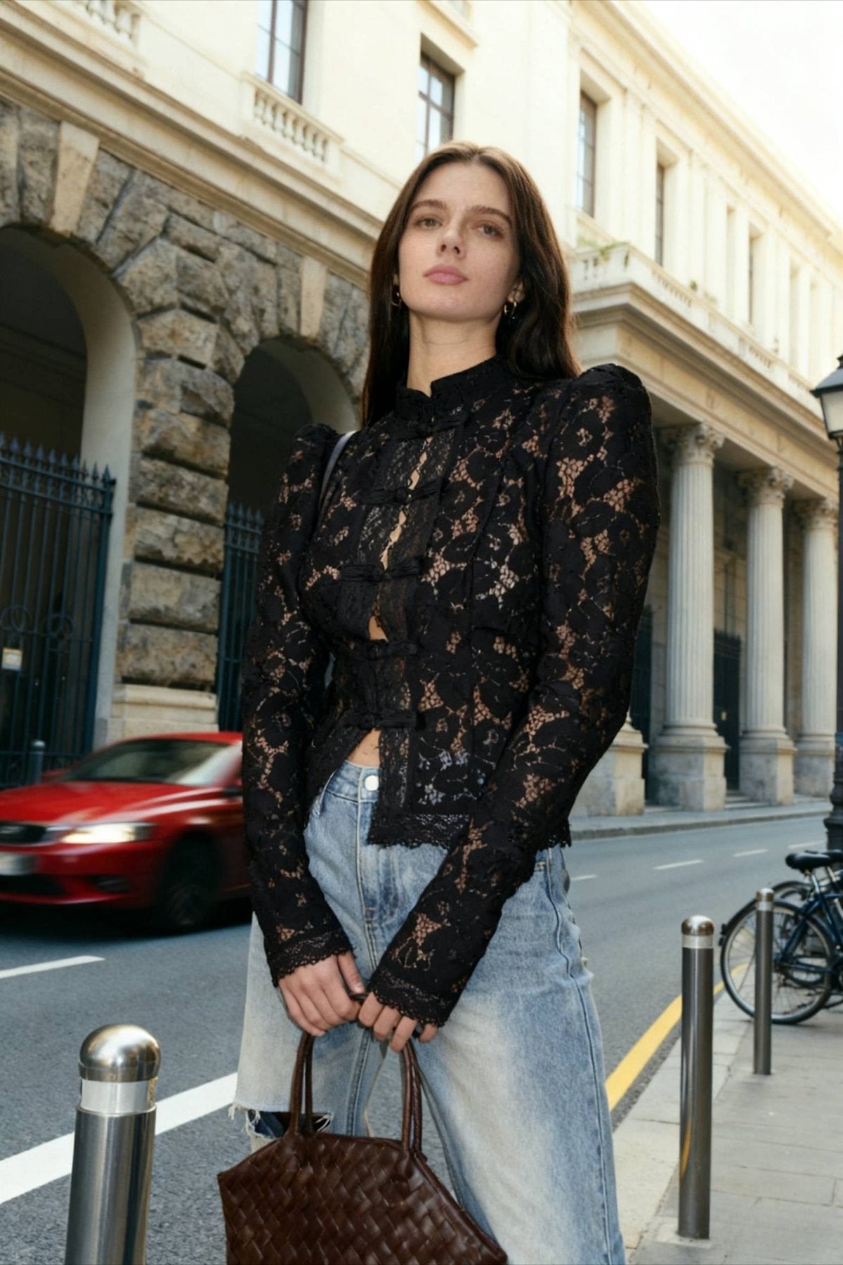 Claire Elegant Lace Blouse
