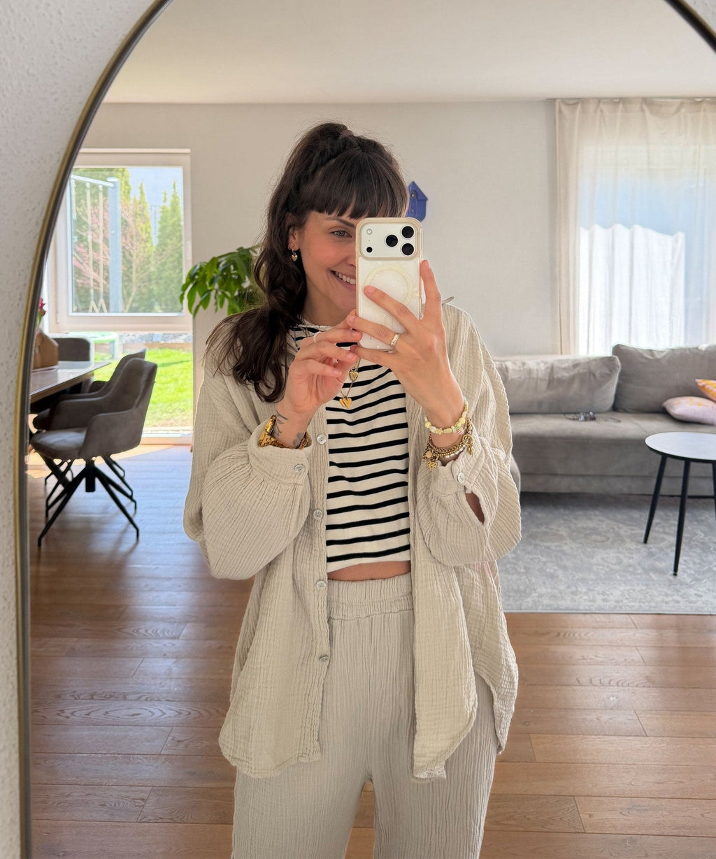 Freya Oversized Muslin Blouse