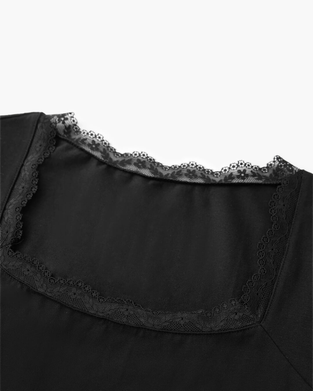 Jackie Lace Trim Square Neck Top