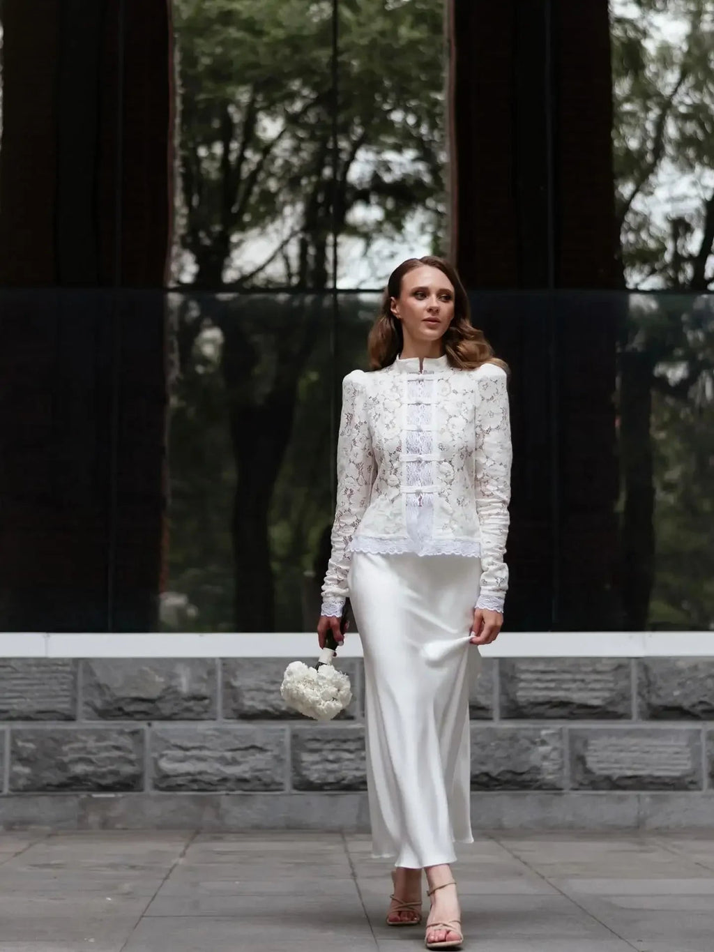 Katalina Puff Sleeve Lace Blouse