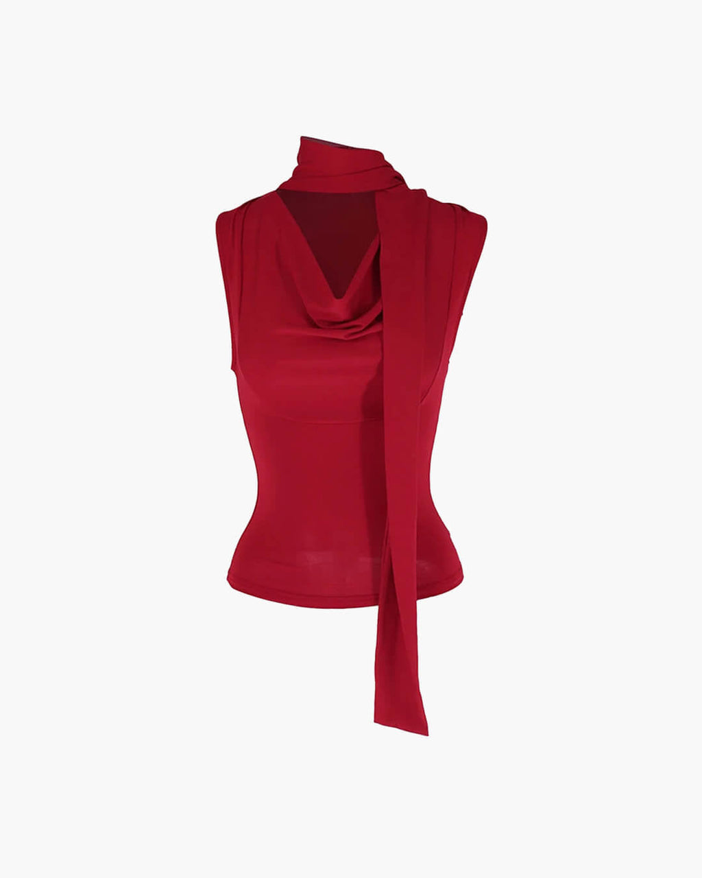 Lydia Neck Tie Up Sleeveless Top