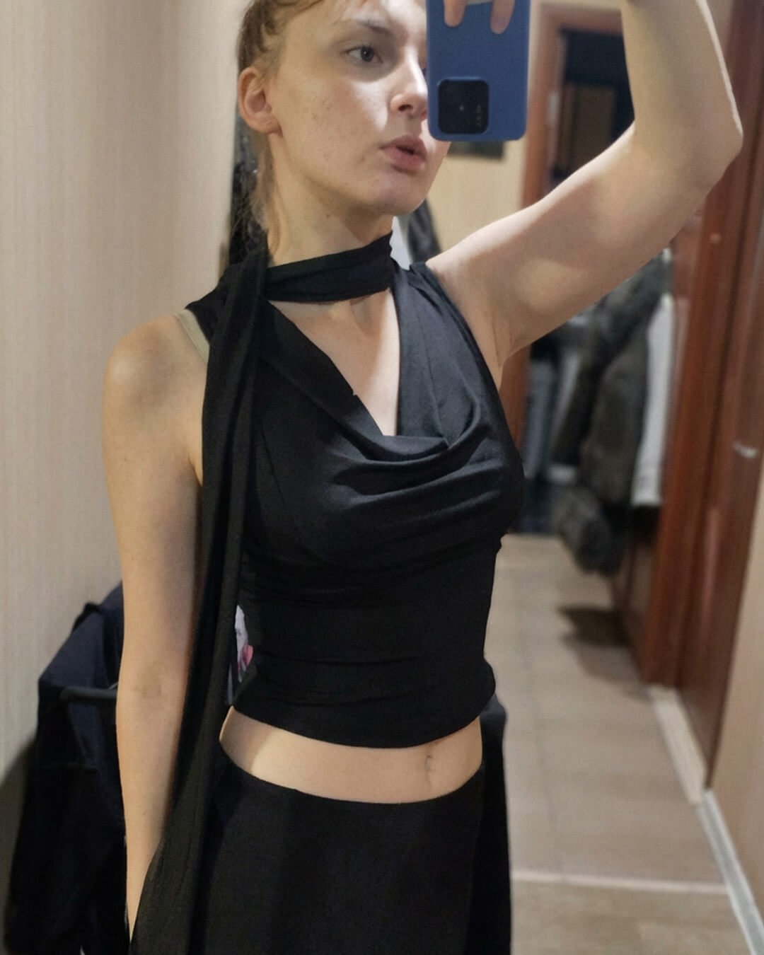 Lydia Neck Tie Up Sleeveless Top